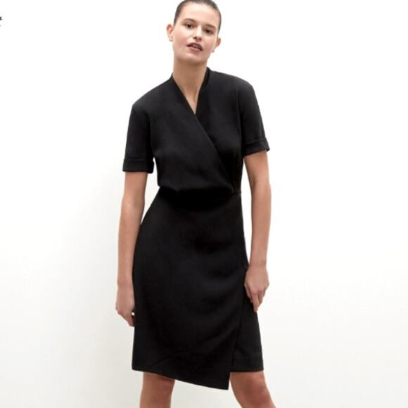 $265 M.M. LaFleur The Tory Dress Black Crepe Size 0 - Picture 10 of 16